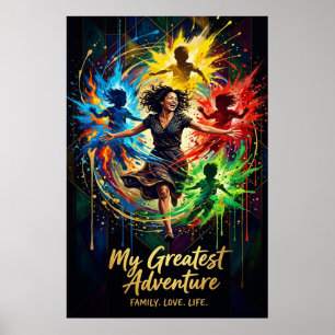 Muttertagsgeschenk — Meine größte Abenteuerfamilie Poster