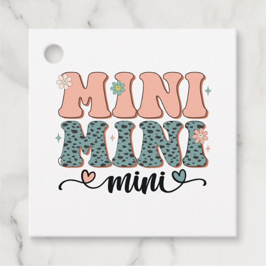 Muttertagsgeschenk | Mini Floral Geschenkanhänger (Vorderseite)