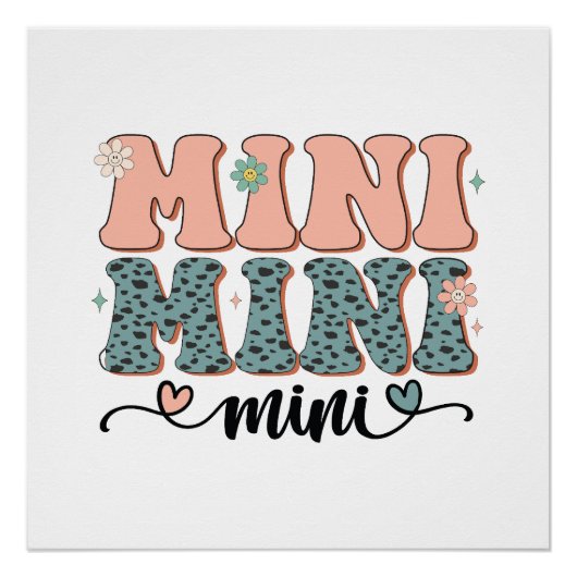 Muttertagsgeschenk | Mini Floral Poster (Vorderseite)