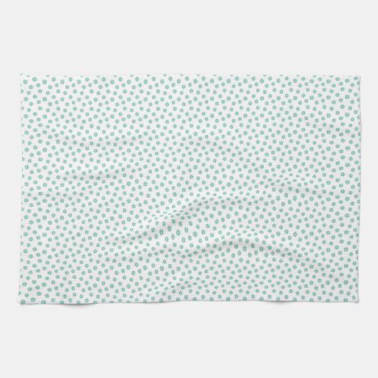 Muttertagsgeschenk | Mint Daisies Geschirrtuch (Horizontal)