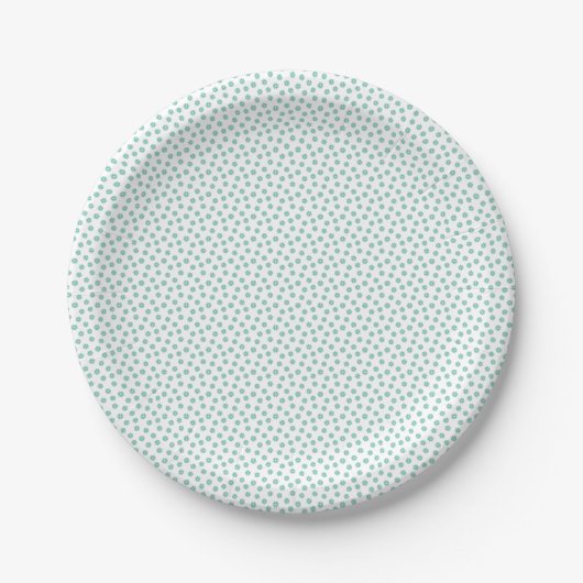 Muttertagsgeschenk | Mint Daisies Pappteller (Vorderseite)