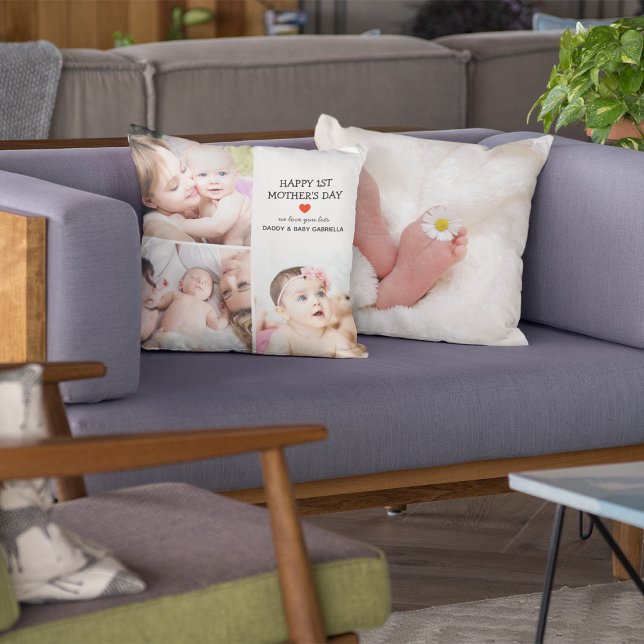Muttertagsgeschenk | Niedliche FotoCollage Kissen (Von Creator hochgeladen)