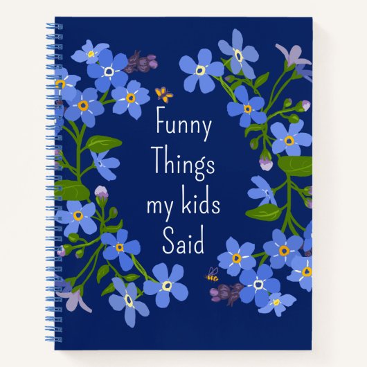 Muttertagsgeschenk Notebook, was Kinder sagen Notizblock (Vorderseite)