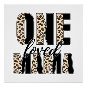 Muttertagsgeschenk One Love Mama Poster