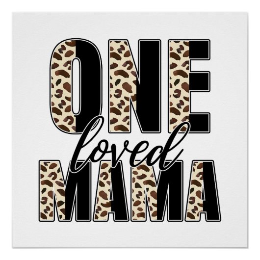Muttertagsgeschenk | One Love Mama Poster (Vorderseite)