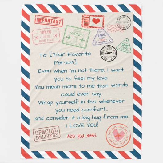 Muttertagsgeschenk - Personalisierte Mama Deckeln Fleecedecke (Vorderseite)