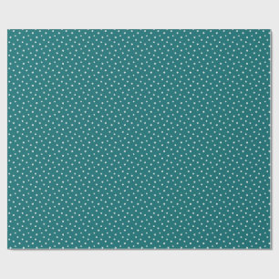 Muttertagsgeschenk Tiny Daisies auf Aquamarin Geschenkpapier