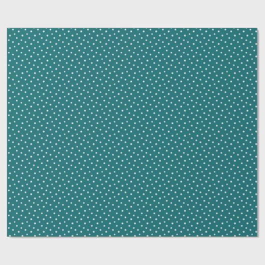 Muttertagsgeschenk | Tiny Daisies auf Aquamarin Geschenkpapier (Flach)