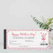 Muttertagsgeschenk Wellness-Center Gutschein Einladung (Stehend Vorderseite)