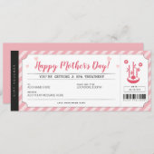 Muttertagsgeschenk Wellness-Center Gutschein Einladung (Vorne/Hinten)