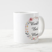 Muttertagsgeschenk: "Weltbeste Mutter" Jumbo-Tasse (Vorderseite Rechts)
