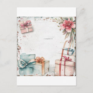 Muttertagsgeschenke im Vintage-Stil Postkarte