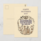 Muttertagsgeschenke Postkarte (Vorne/Hinten)