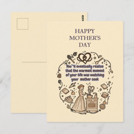 Muttertagsgeschenke Postkarte (Vorne/Hinten)