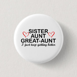 Muttertagsgeschenke von Grandkids Schwester Tante Button
