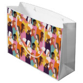 Muttertagsgeschenktasche Große Geschenktüte (Rückseite Schrägansicht)