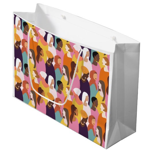 Muttertagsgeschenktasche Große Geschenktüte (Vorderseite Schrägansicht)