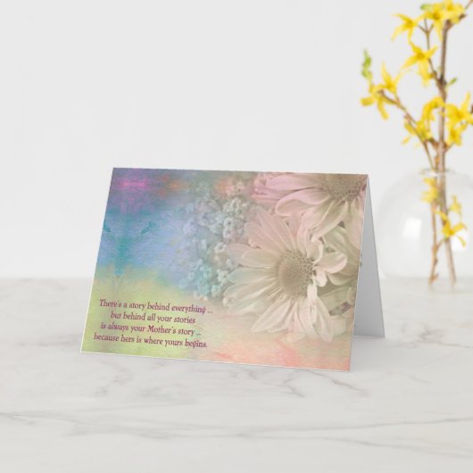Muttertagsgeschichte Karte (Gelbe Blume)