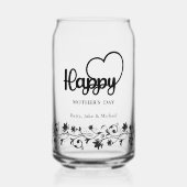 Muttertagsglas, Pokal, Muttertagsgeschenk Dosenglas (Vorderseite)