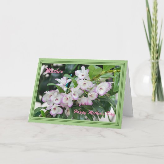 Muttertagsgorchiden Karte (Vorderseite)