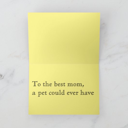 Muttertagsgrüße Karte (Innenseite)