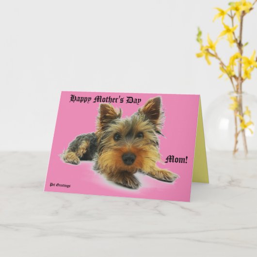 Muttertagsgrüße Karte (Gelbe Blume)