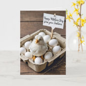 Muttertagshähnchen von der Erstgeborenen Karte (Gelbe Blume)