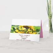 Muttertagsherz Rose Karte (Rückseite)