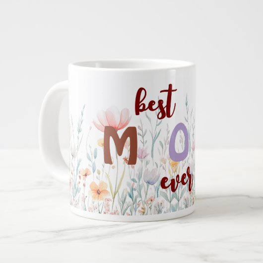 Muttertagskaffee-Tasse Jumbo-Tasse (Vorderseite Links)