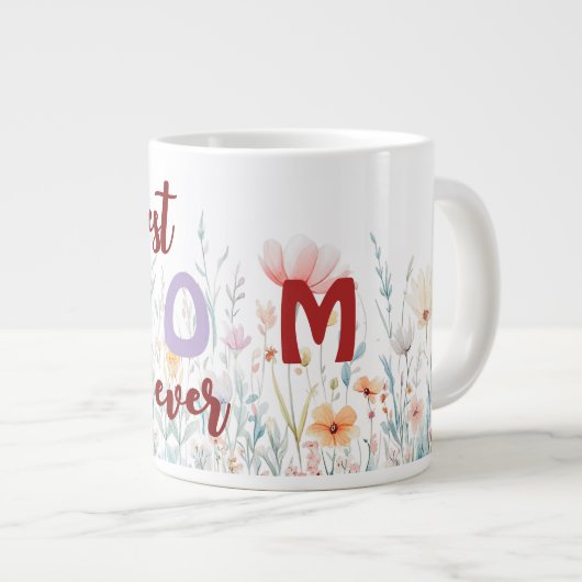 Muttertagskaffee-Tasse Jumbo-Tasse (Vorderseite Rechts)