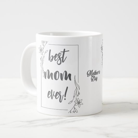 Muttertagskaffee-Tasse Jumbo-Tasse (Vorderseite Links)