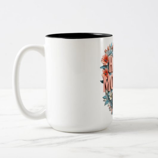 Muttertagskaffee Zweifarbige Tasse (Links)