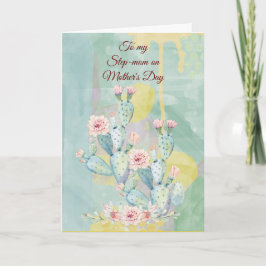 Muttertagskaktus der Step-Mom Karte