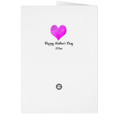 Muttertagskarte (Hinten)