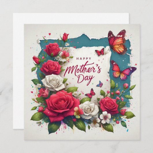 Muttertagskarte (Vorne/Hinten)