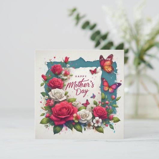 Muttertagskarte (Stehend Vorderseite)