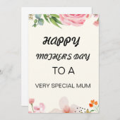 Muttertagskarte (Vorne/Hinten)