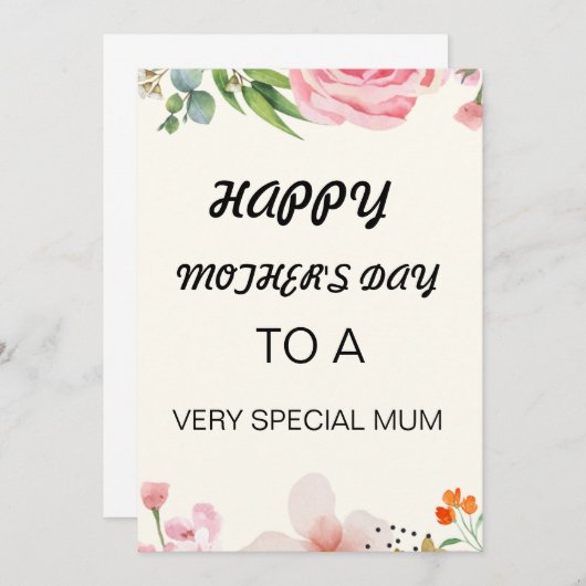 Muttertagskarte (Vorne/Hinten)