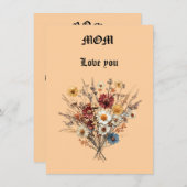 Muttertagskarte (Vorne/Hinten)