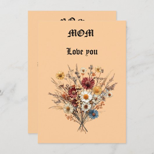 Muttertagskarte (Vorne/Hinten)