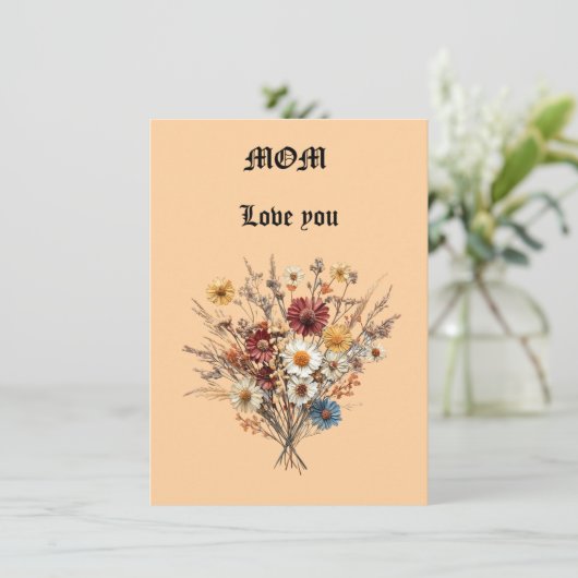 Muttertagskarte (Stehend Vorderseite)