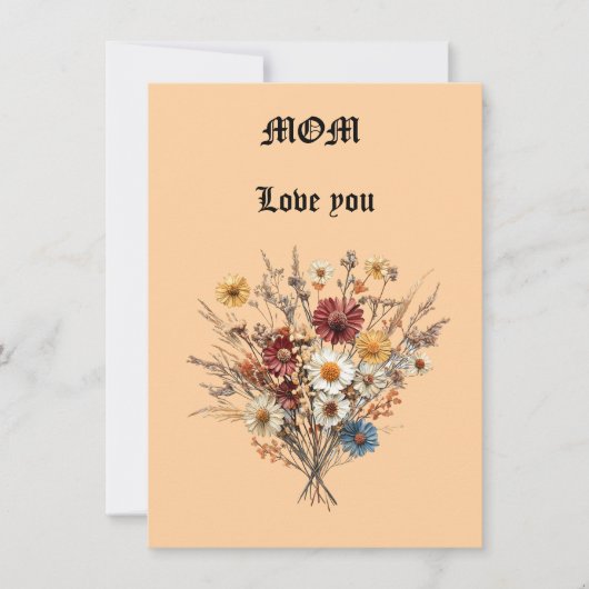 Muttertagskarte (Vorderseite)