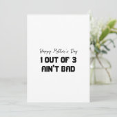 Muttertagskarte 3 Kinder Dankeskarte (Stehend Vorderseite)