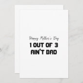 Muttertagskarte 3 Kinder Dankeskarte (Vorne/Hinten)