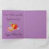 Muttertagskarte / Apfel meines Auges Karte (Innenseite)