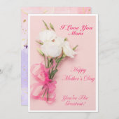 Muttertagskarte, besondere Mama Feiertagskarte (Vorne/Hinten)