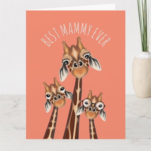 Muttertagskarte - BEST MAMMY JE Karte (Vorderseite)