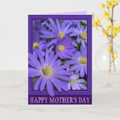 Muttertagskarte Blue Blume Daisy Card Karte (Gelbe Blume)