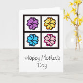 Muttertagskarte - Blume Karte (Gelbe Blume)