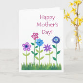 Muttertagskarte - Blume Power Karte (Gelbe Blume)